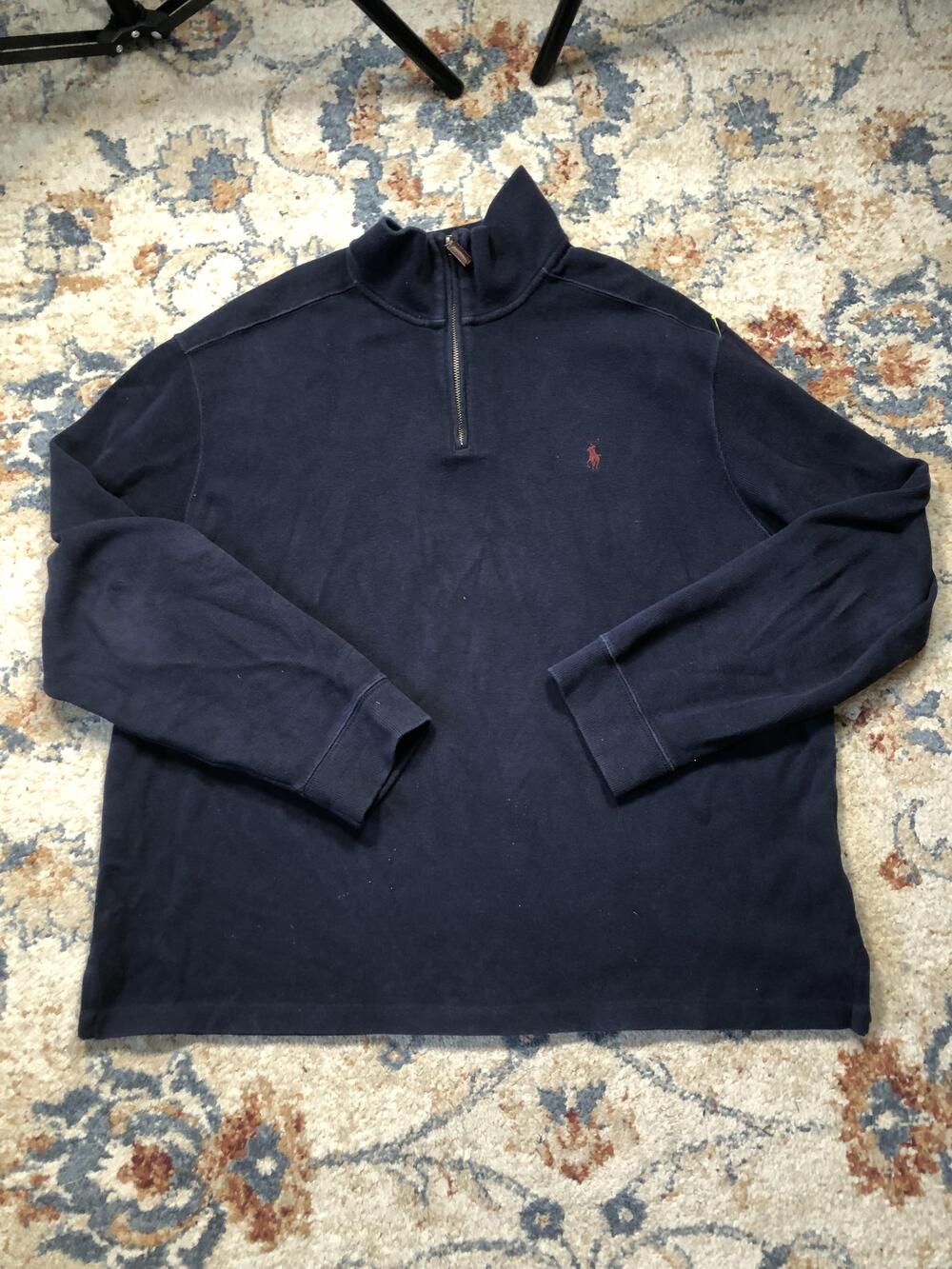 Polo Ralph Lauren Sweater Mens XL Quarter Zip Pullover Long Sleeve Knit Casual